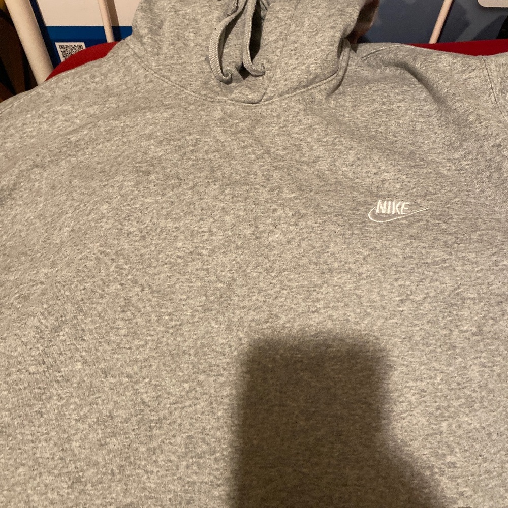 Gray Nike hoodie